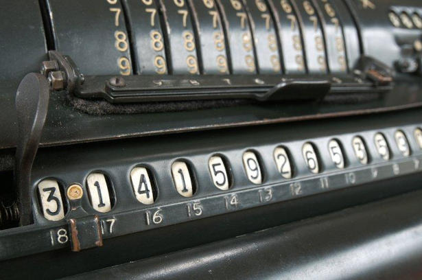 An antique calculator