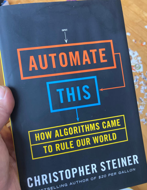 Book titled Automate This written by Christopher Steiner